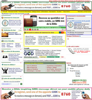 Cameroonforjesus.net en 2008